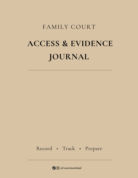 Courtwise Family Court Access & Evidence Journal (DIGITAL PDF DOWNLOAD)